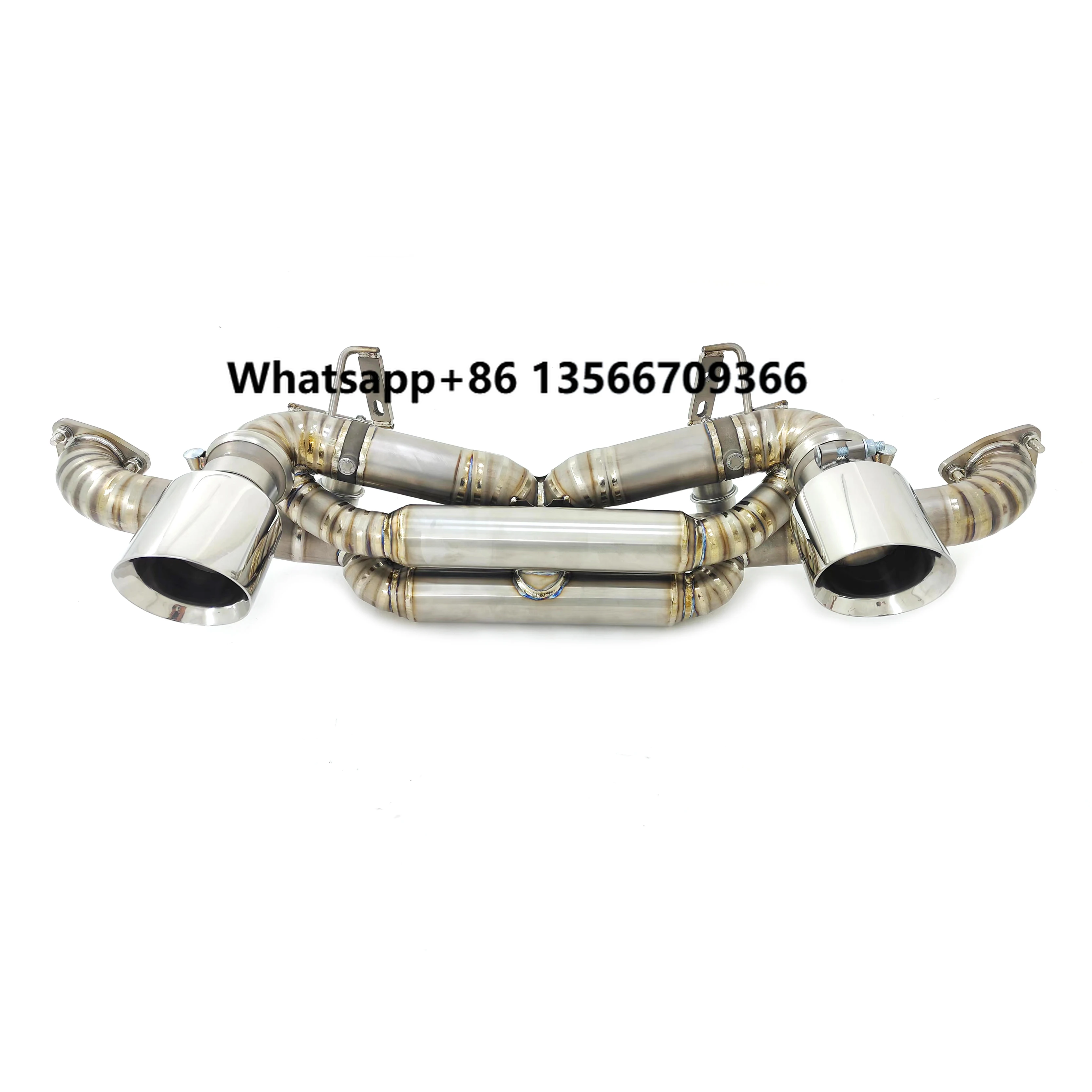 CSZ Valvetronic Titanium Exhaust for Porsche Cayman 718 GT4 RS 4.0T Valved Axleback Muffler Exhaust Tips