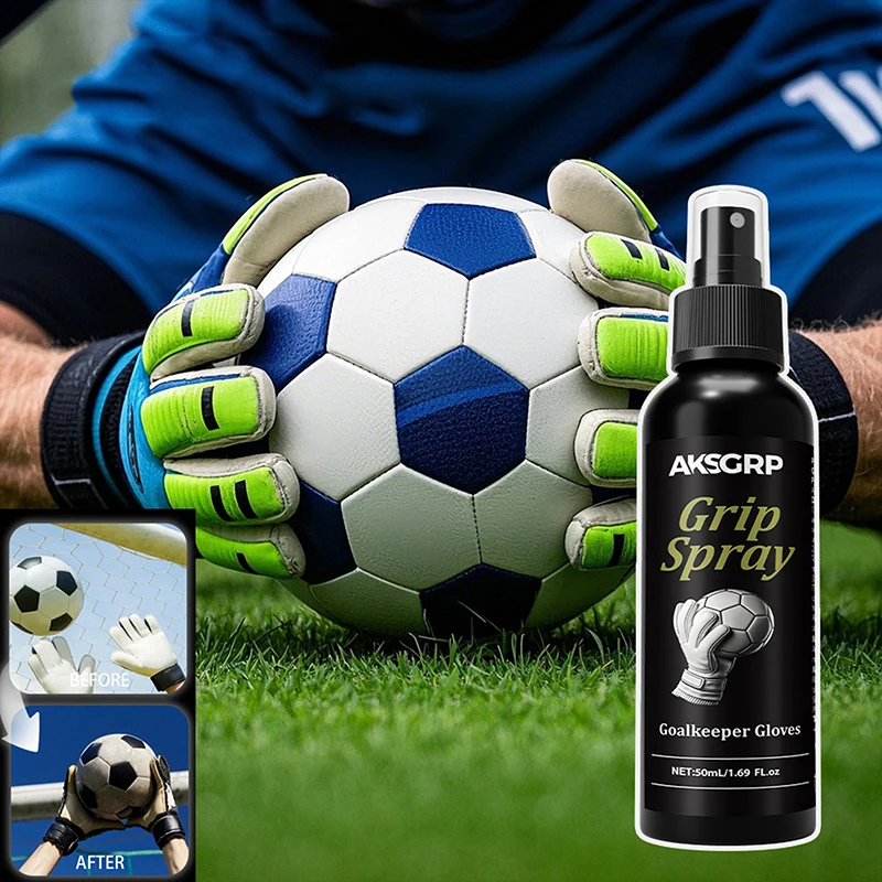 30 مللي/50 مللي قفاز حارس المرمى رذاذ كرة القدم قفاز حماية فعال قبضة بخاخات لقفازات حراسة المرمى عدم الانزلاق تعزيز لزجة