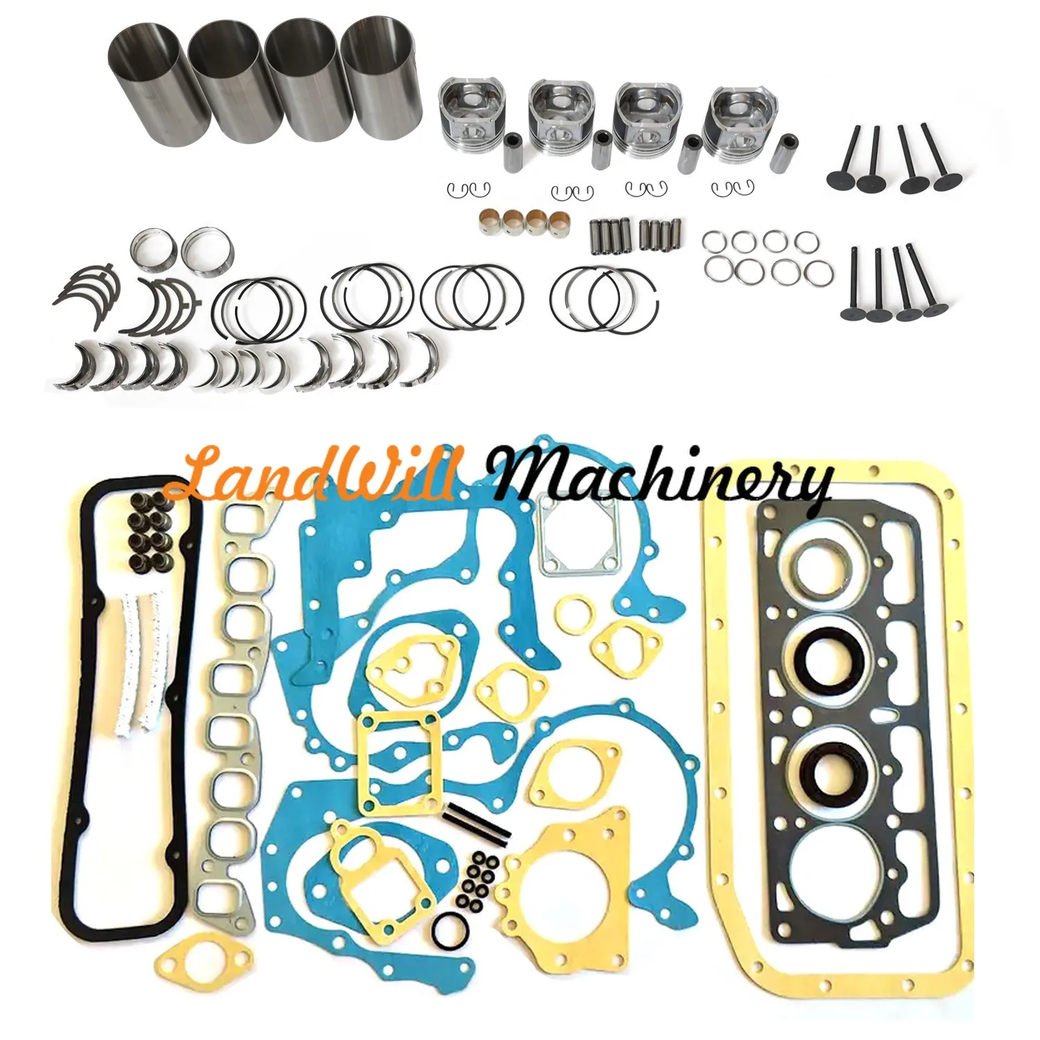 4P Overhaul Rebuild Kit Fits For Toyota Engine