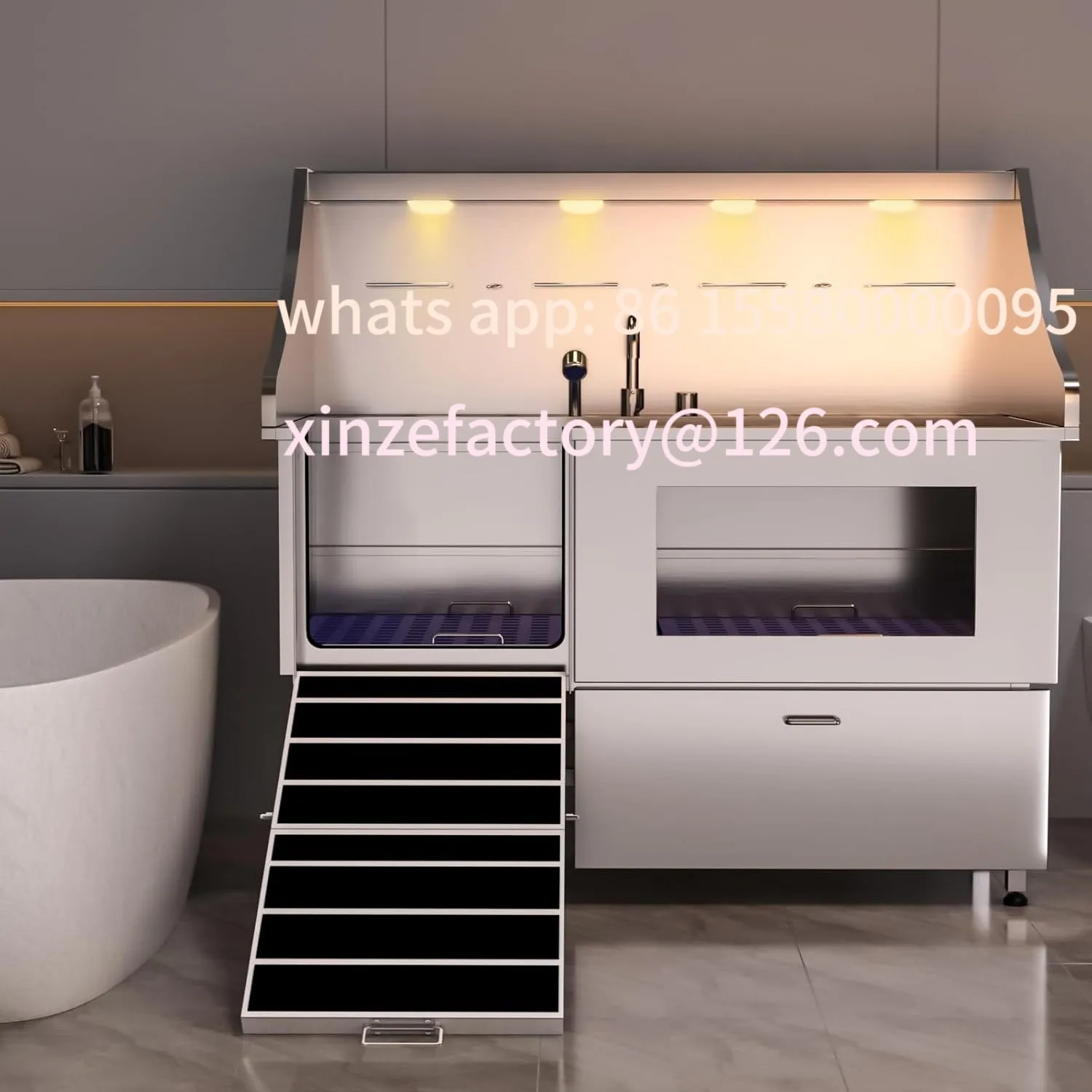 

Customizable Dog Wash Stainless Steel Thickened