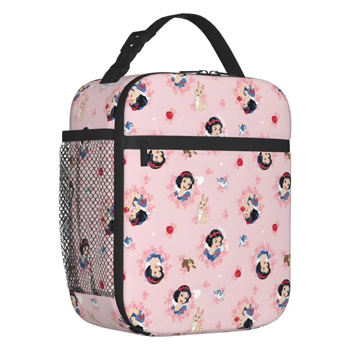 

Custom Snow White And The Seven Dwarfs Lunch Bag Cooler Thermal Kawaii Princess Cartoon Insulated Lunch Box for Kids School