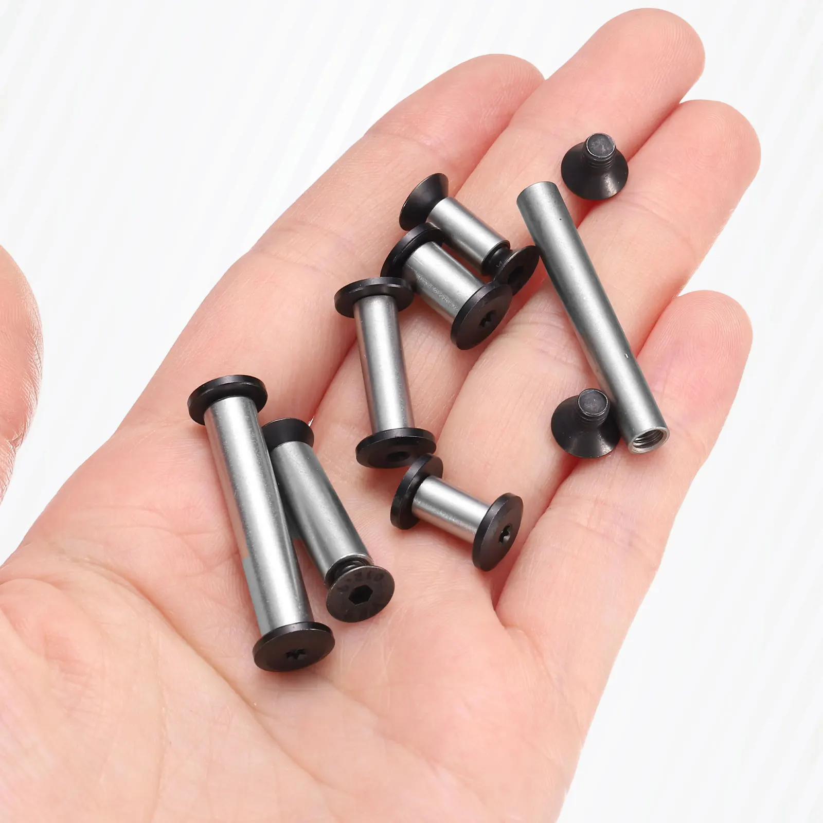 5/10pcs Knife Handle Screws M4 Torx Sink Head  Pocket Knife Pivot Pin Folding Knives Bolts Fasteners 17-28mm for Blade Fixing