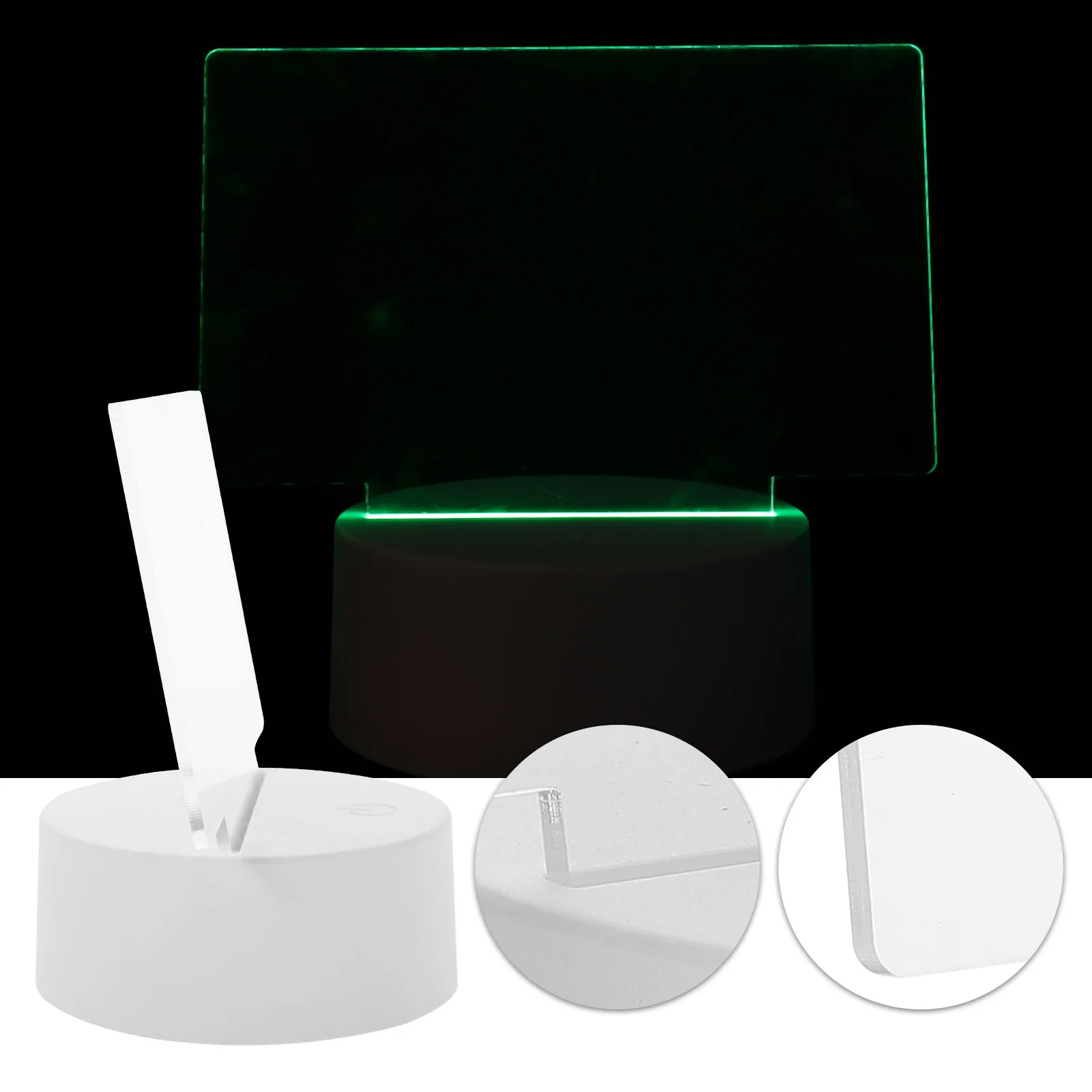 Erasable Message Board LED Light H written Design USB Touch Dimming 7 Colors Note Lamp Dry Erase Whiteboard Home Office