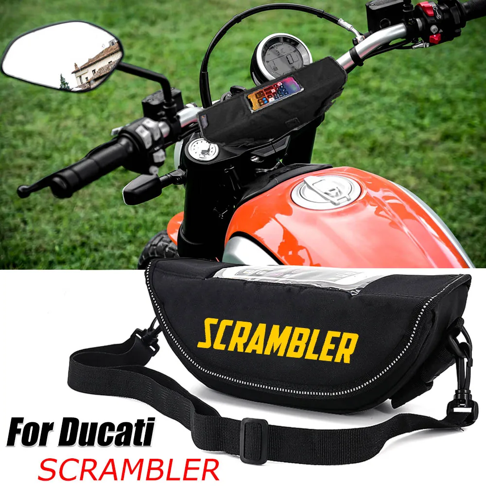 For DUCATI Scrambler1100 Full Throttle 400 800 Icin Motorcycle accessory  Waterproof And Dustproof Handlebar Storage Bag