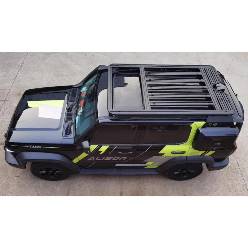 

Top quality W Tank 300 Exterior Modification Auto Parts Kit Climbing Ladder Side Box with Lage Roof Rack Car Accessories