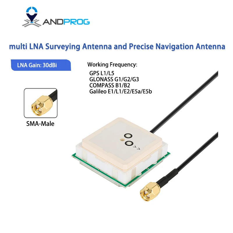 Wielozakresowa antena RTK GNSS L1 L5 o wysokiej precyzji, wielozakresowa antena GPS/GLONASS/BEIDOU/GALILEO