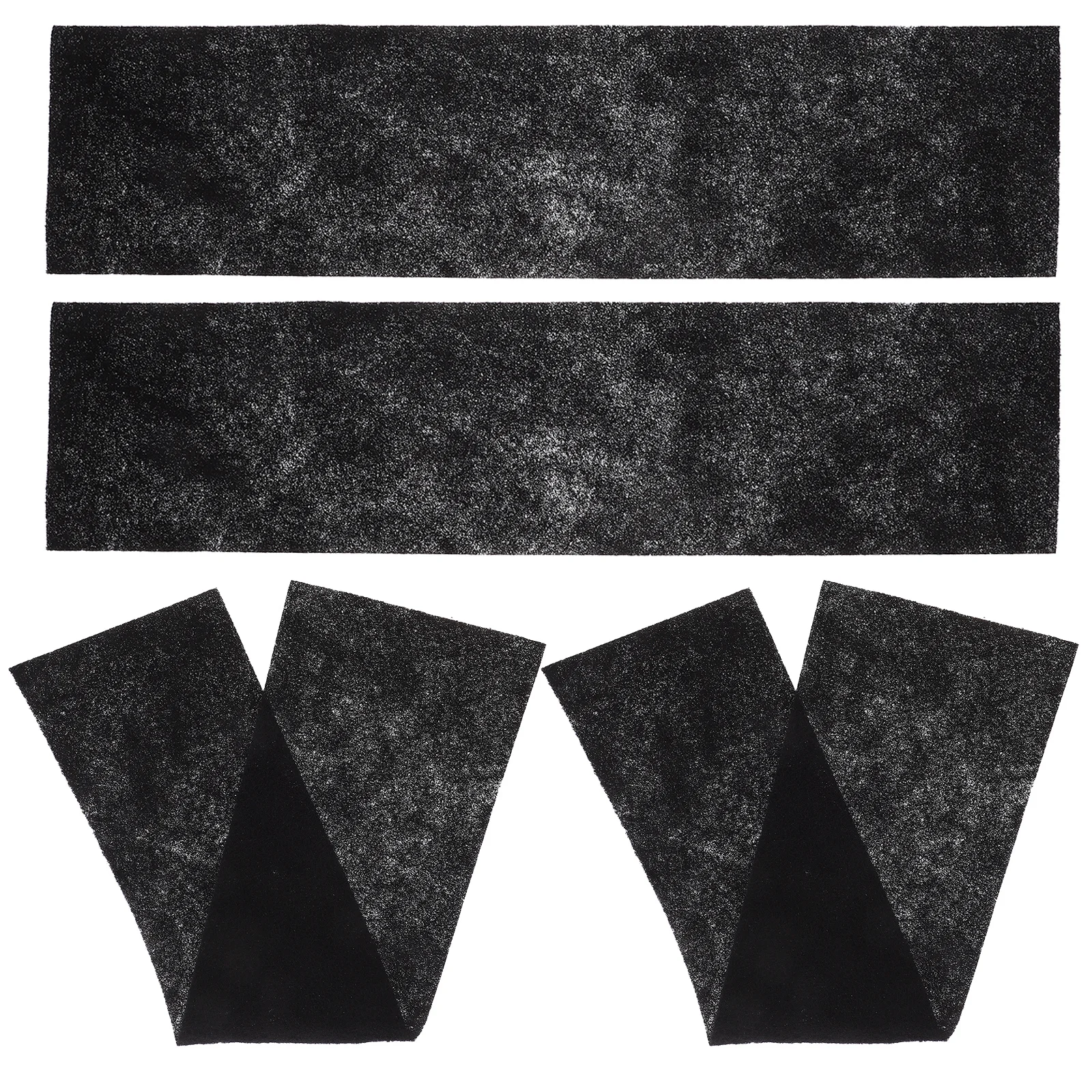 

4 Sheets Activated Carbon Fibre Filter Air Vent Filters Reusable Electrostatic Air Filter for Home Furnace Heater Kitchen Hood