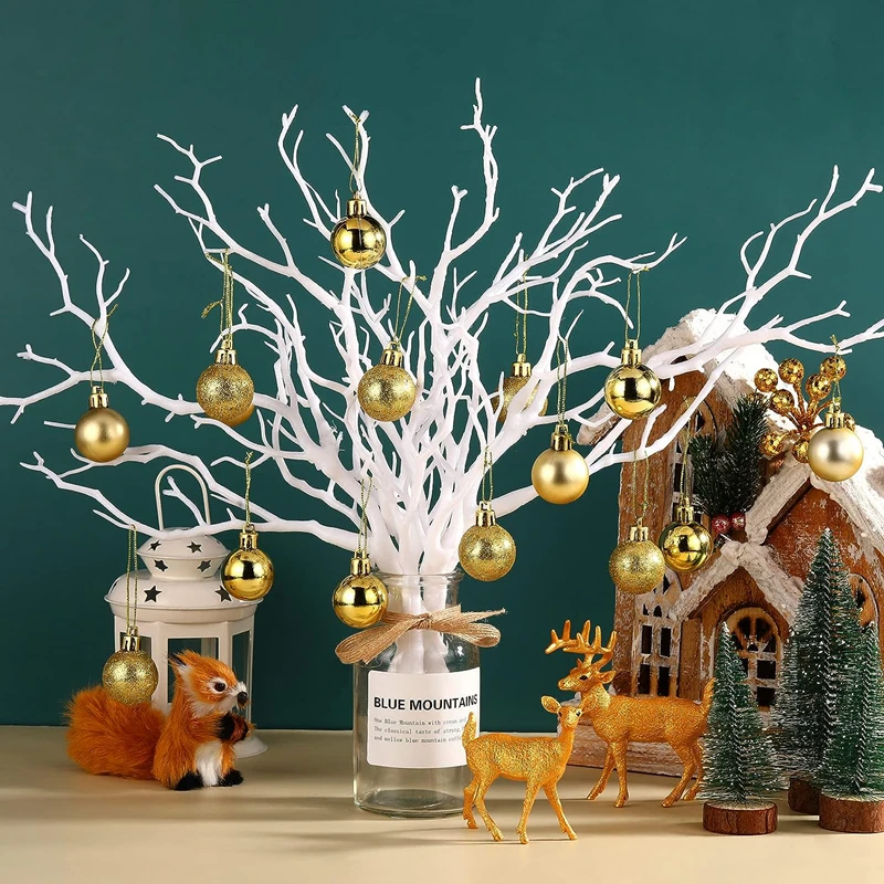 Picture 3: Plastic Branches Artificial Fake Antler Shaped Tree Branch Decorative Plants Twigs Branch for Home Christmas Wedding Table Decor