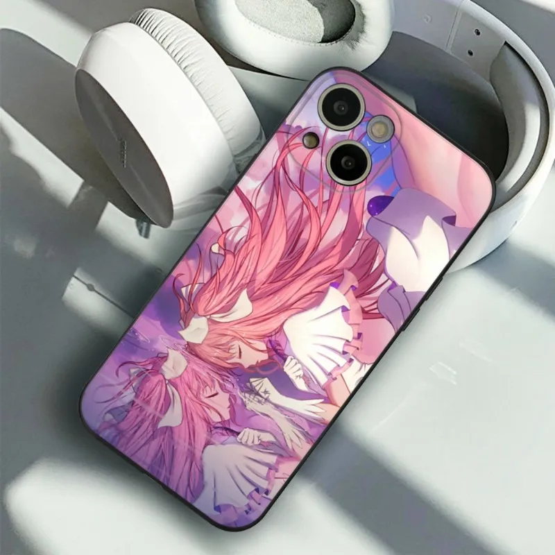 Puella Magi Madoka Magica Anime Phone Case FOR IPhone 14 13 11 12 Pro 8 7 Plus X 13 Pro MAX XR XS MINI SE 2020 Black Covers image 2