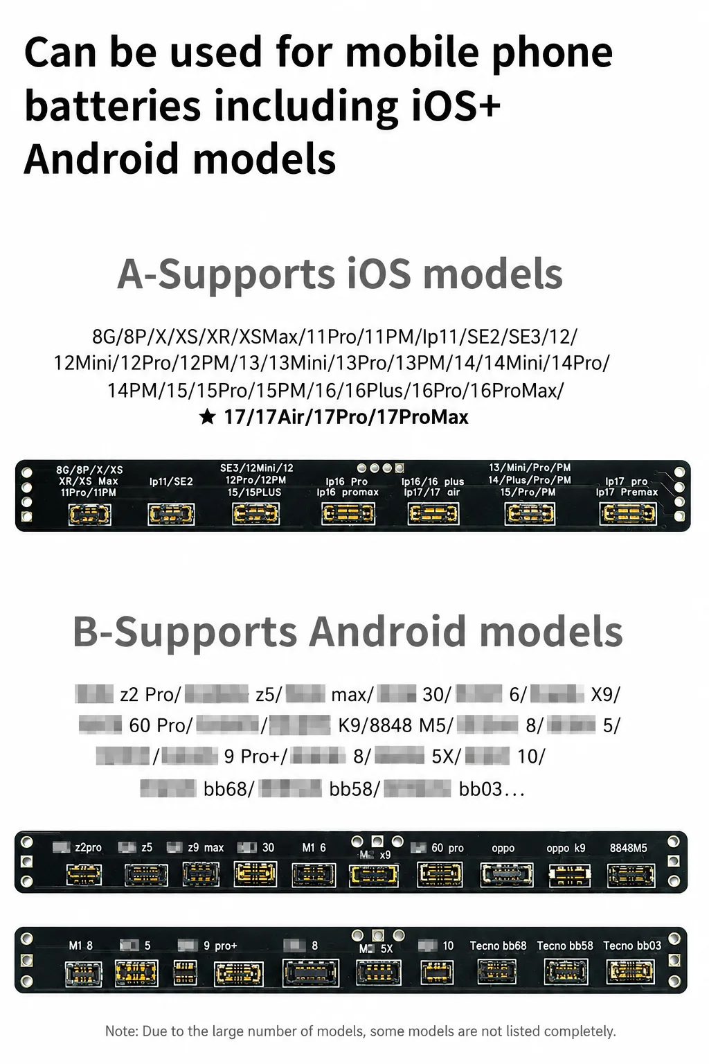 MECHANIC BA27 Pro Battery Charging Activation Detection Board One‑click Activate For IP8‑17 PM Android Phone Battery Repair Tool