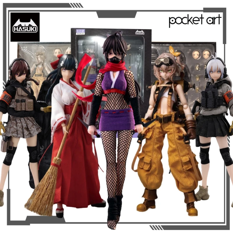 

HASUKI Original Figure and Movable Humanoid Pocket Art Series Action Figure Toys for Boys Gift Collectible Model Ornaments