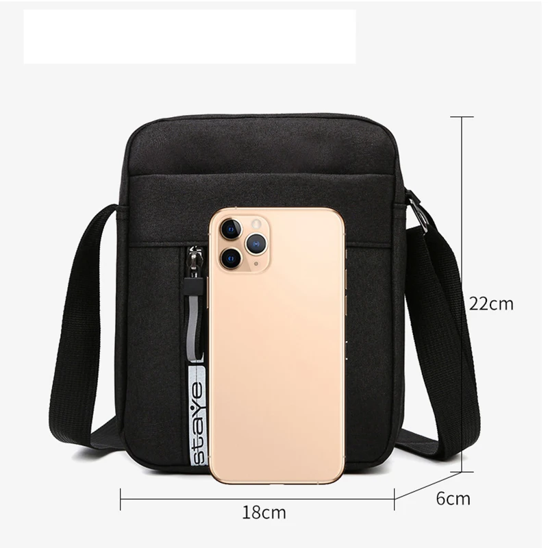 Vintage Waterproof Shoulder Bag Men Fashion Crossbody Bags Large Capacity Simple Travel Student Backpack