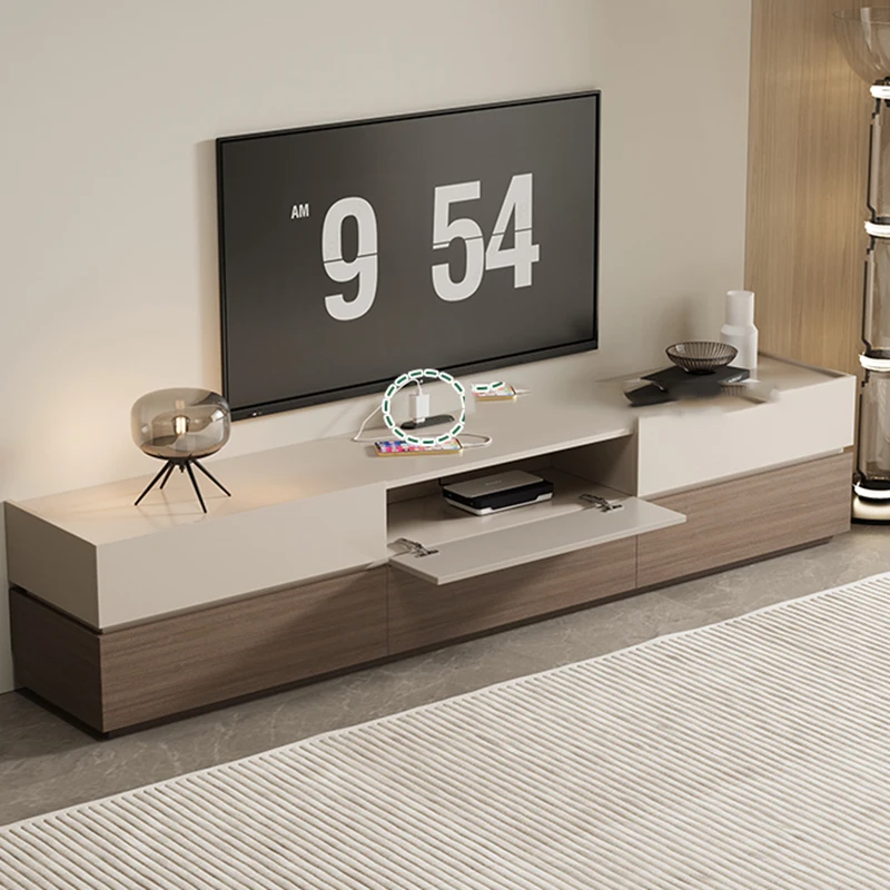 Wooden Living Room Tv Cabinet Modern Design Simple Universal Tv Stand Srorage Color Matching Mueble Para Televisor Furniture