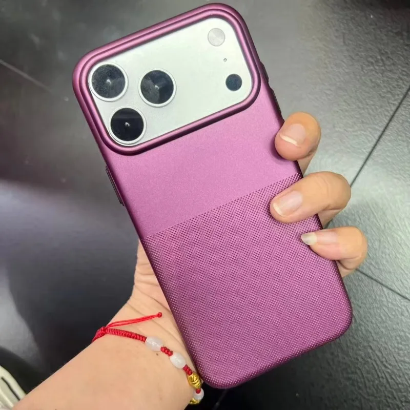 Magnetic Matte Anti-Slip Circle Dot Soft TPU Case For iPhone 18 17 16 15 14 13  Pro Max For Magsafe Charge Anti-fall Cover