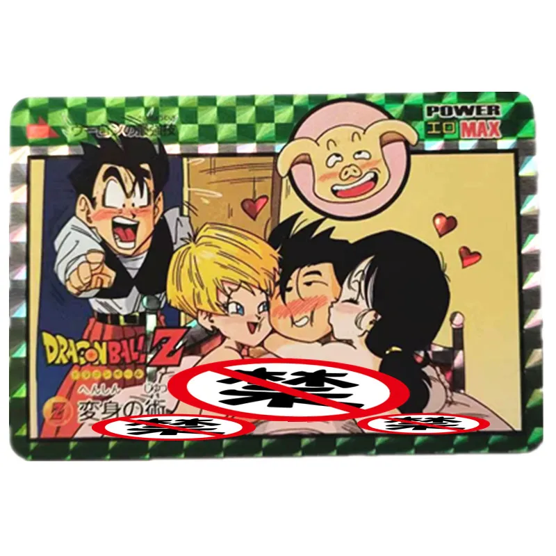 1Pcs/set Anime Dragon Ball Z GT Bulma Krillin Kame Sennin Sexy Nude Card Hobby Diy Game Toy Gift Comic Collection Card