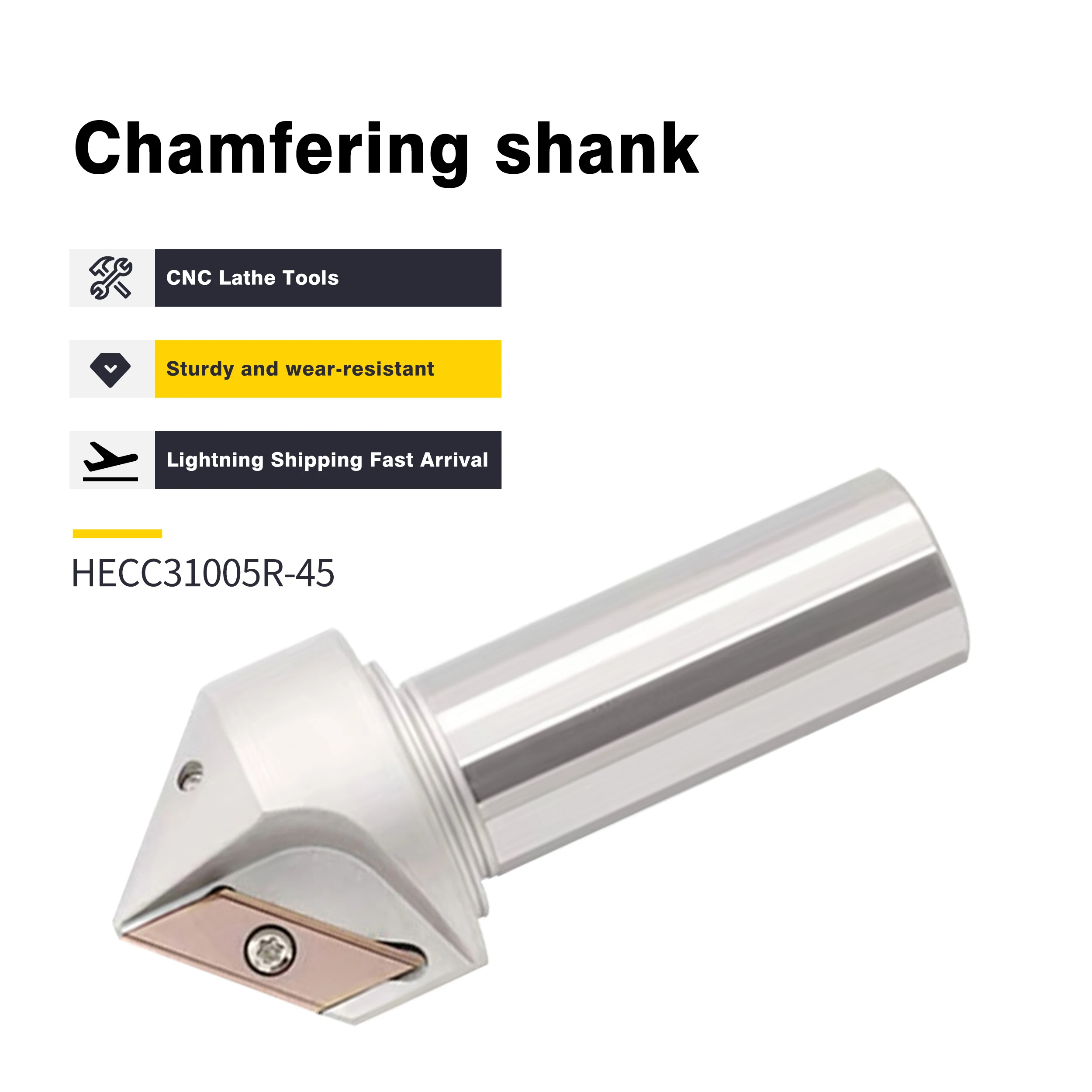 

ECC31005R CNC обрабатывающий центр длинный фотоинструмент стержень 30 °/45 °/60 ° XCET310404 Скошенные лезвия большой диаметр держатель инструментов