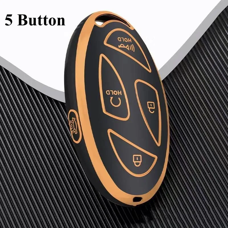 New TPU Car Remote Key Case Cover Shell For Hyundai IONIQ 6 New Grand Prix GN7 Kona 5 7 Buttons Protected Holder Keyless Fob Bag