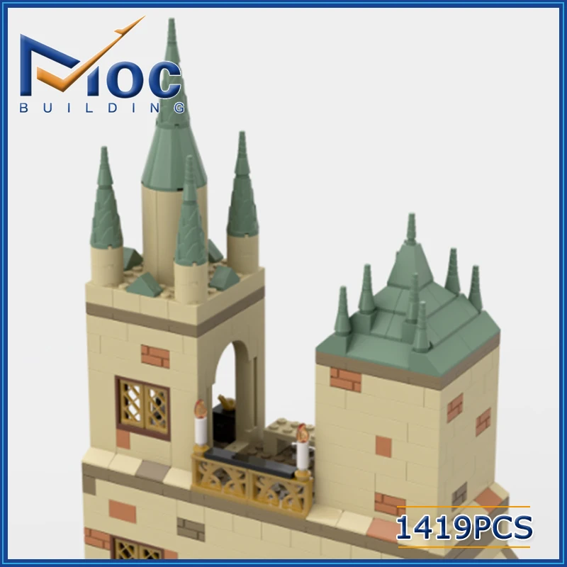 MOC Classic Movie Series Model Building Blocks Classroom And It History Class Castle Scene Creative Toy DIY Assemble Bricks Gift