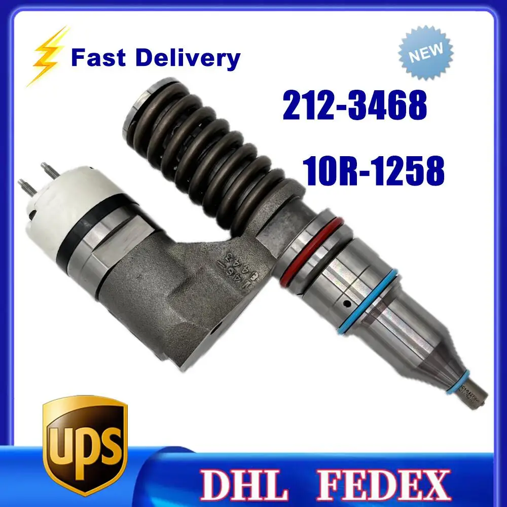 

212-3468 New Fuel Injector 10R-1258 Fr Caterpillar C10 C11 C12 C13 Diesel Engine