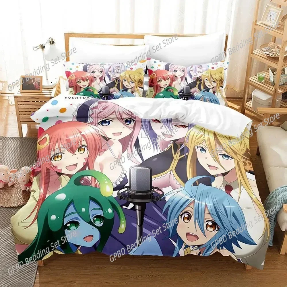 

New Monster Musume Everyday Life With Monster 3D Bedding Set Duvet Cover Pillowcases Single Twin Full Queen King Size Home Decor