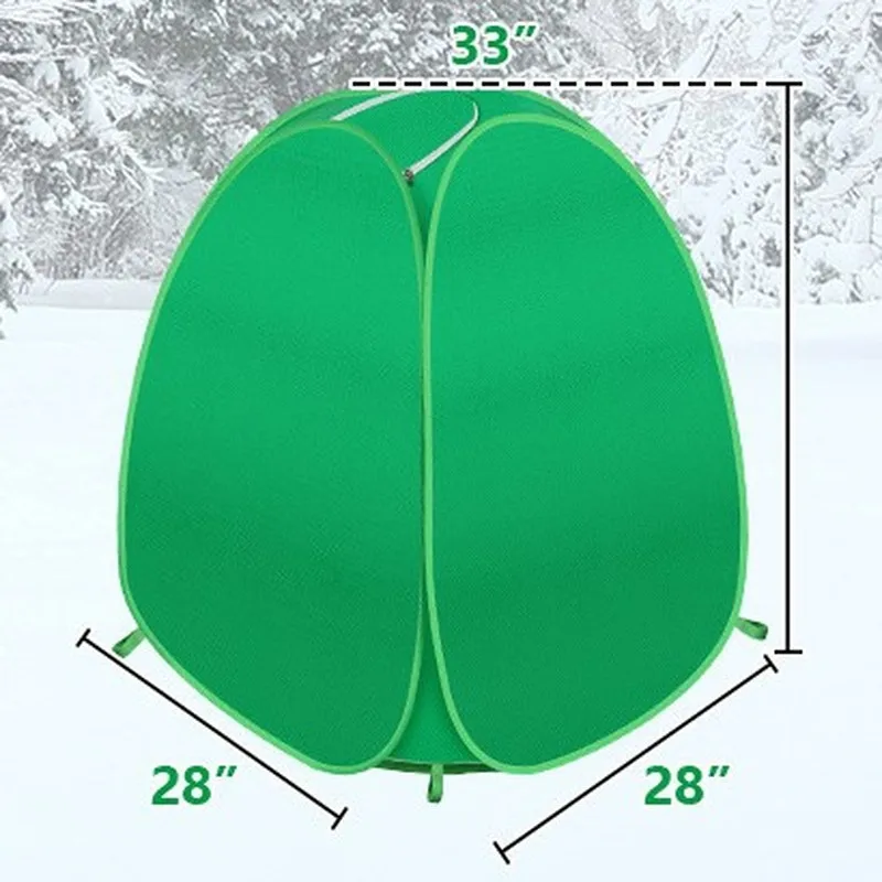 Pop-Up Plant Frost Cover, Foldable Nonwoven Garden Tent with Steel Wire Frame for Shrubs, Vegetables and Potted Plant Protection - view 5