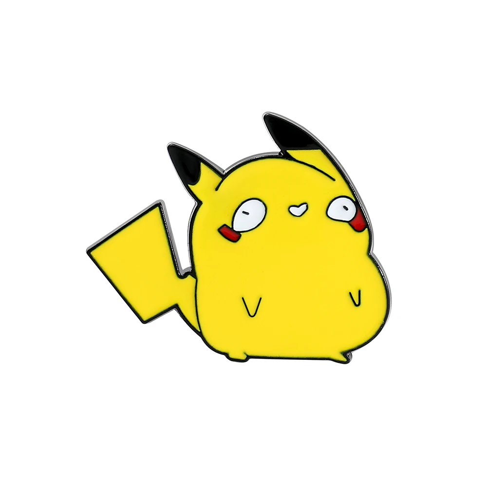 Anime Pokemon Emaille Pin Pikachu Bulbasaur Psyduck Squirtle Abzeichen Brosche Denim Kleidung Tasche Niedlichen Tier Kind Schmuck Geschenk Spielzeug