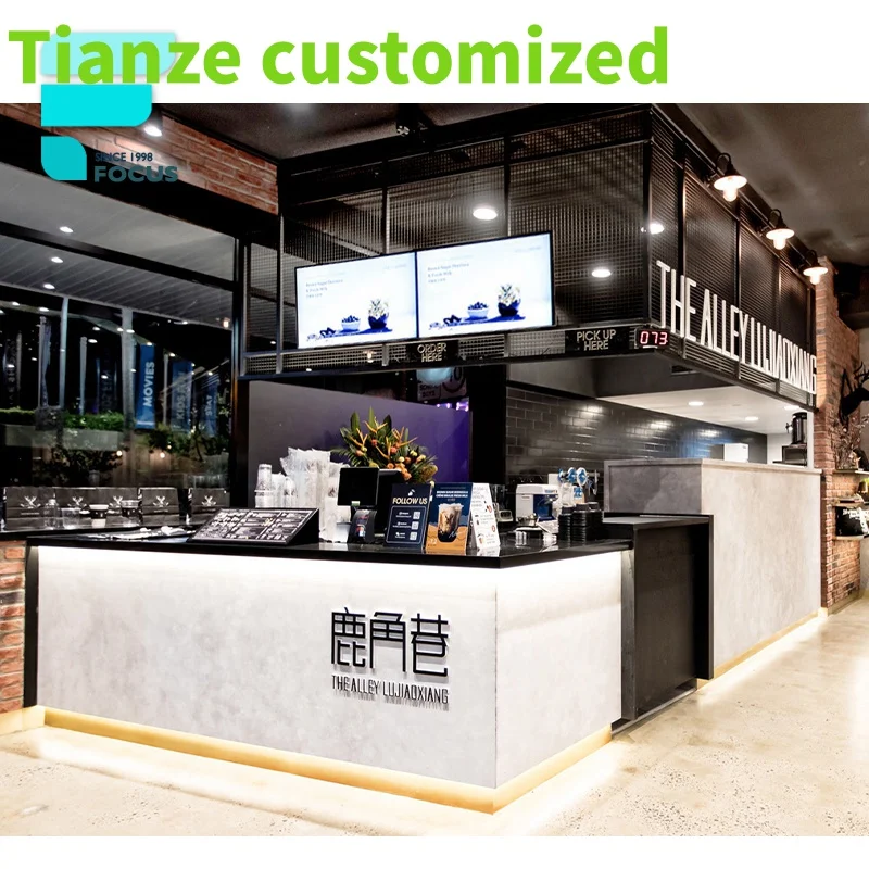 {customized}Genuine TeaBar Sale Bubble Exterior Shop Design Beverage Kiosk