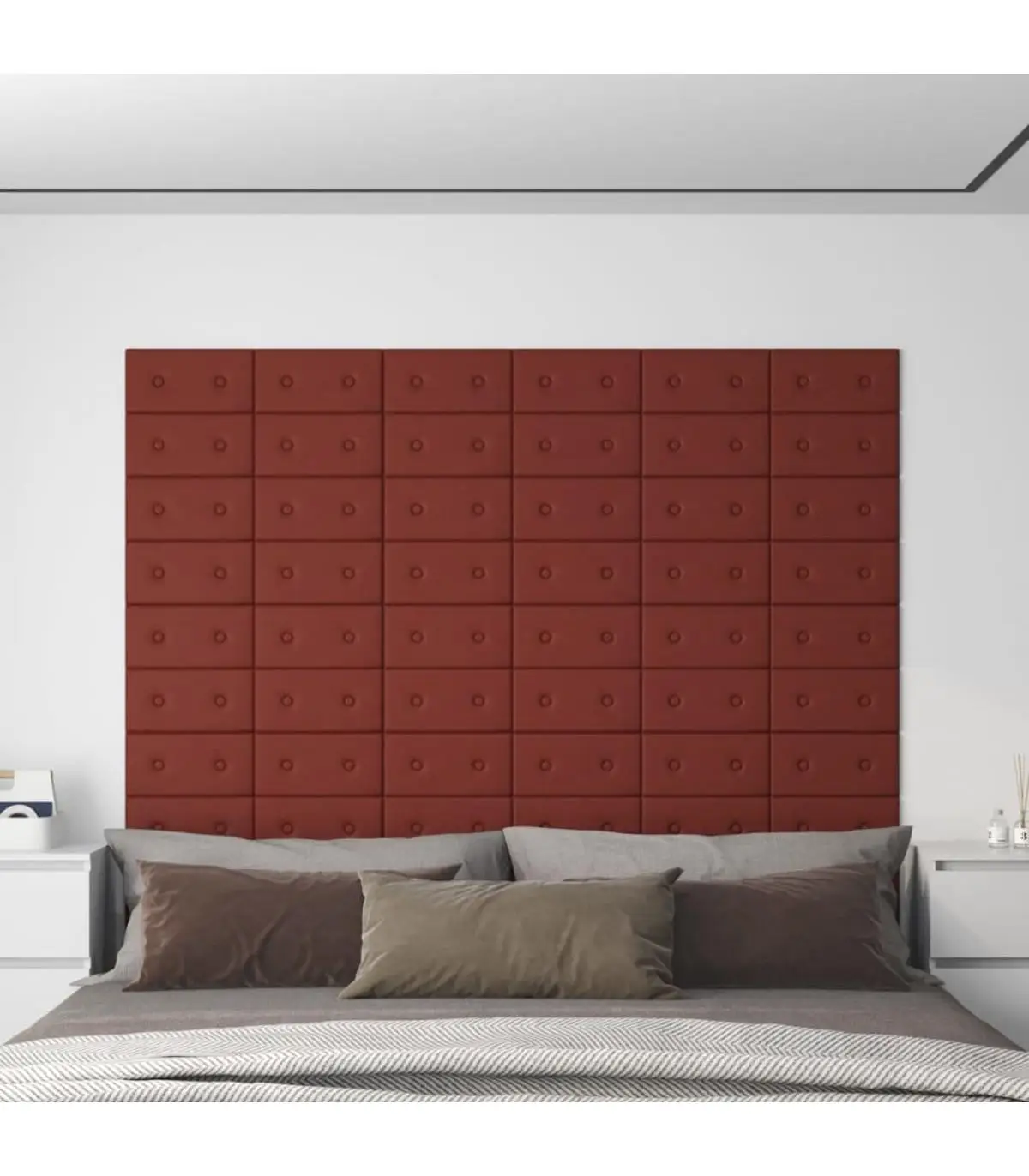 12 Pcf Red Red 30x15 cm 0.54m ² Wall Panels Cover