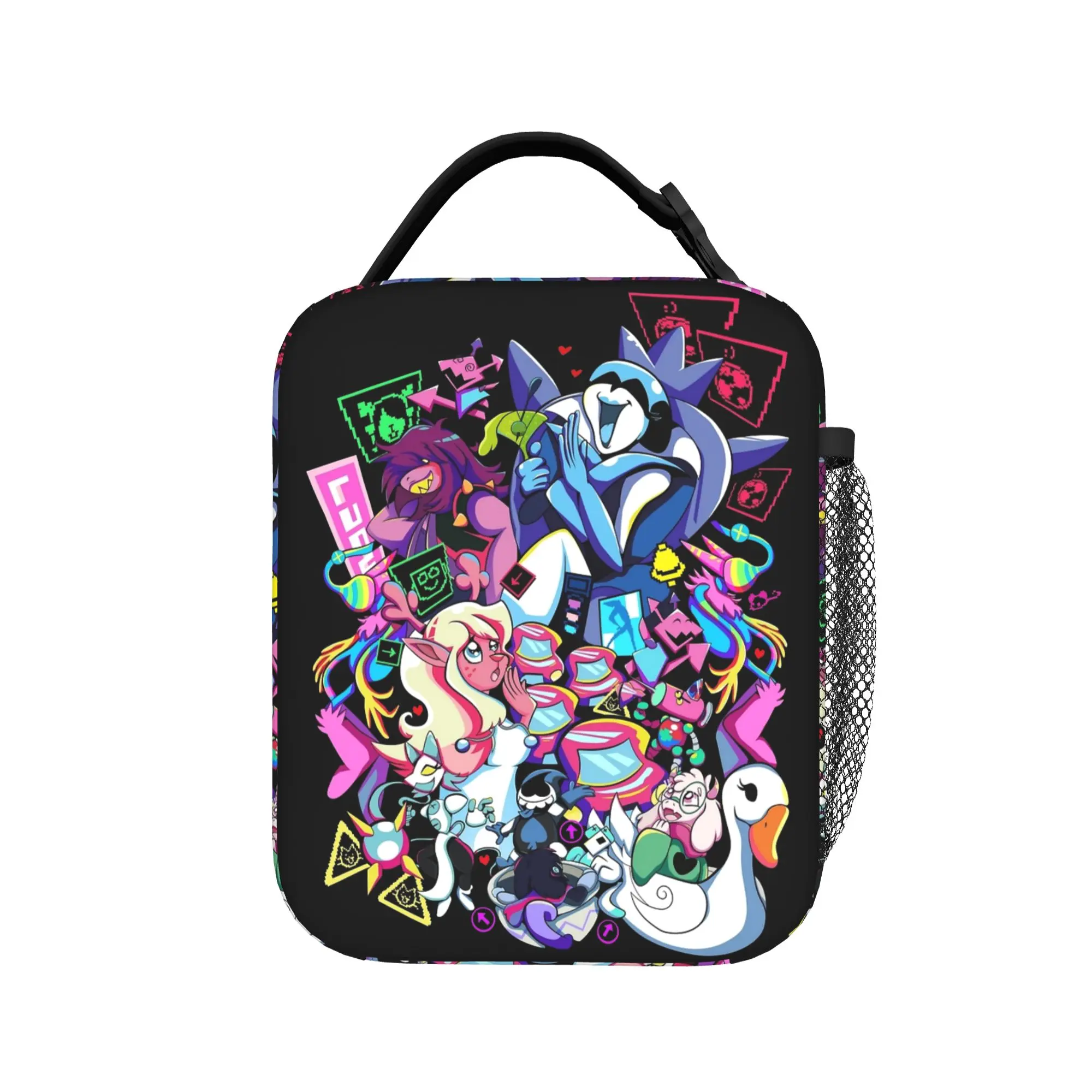 Deltarunes Game Thermal Insulated Lunch Bag for Work  Portable Food Container Bags Cooler Thermal Lunch Boxes