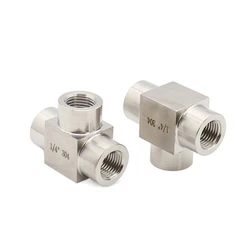 304 Stainless Steel Female Thread Tee Fitting 1/8