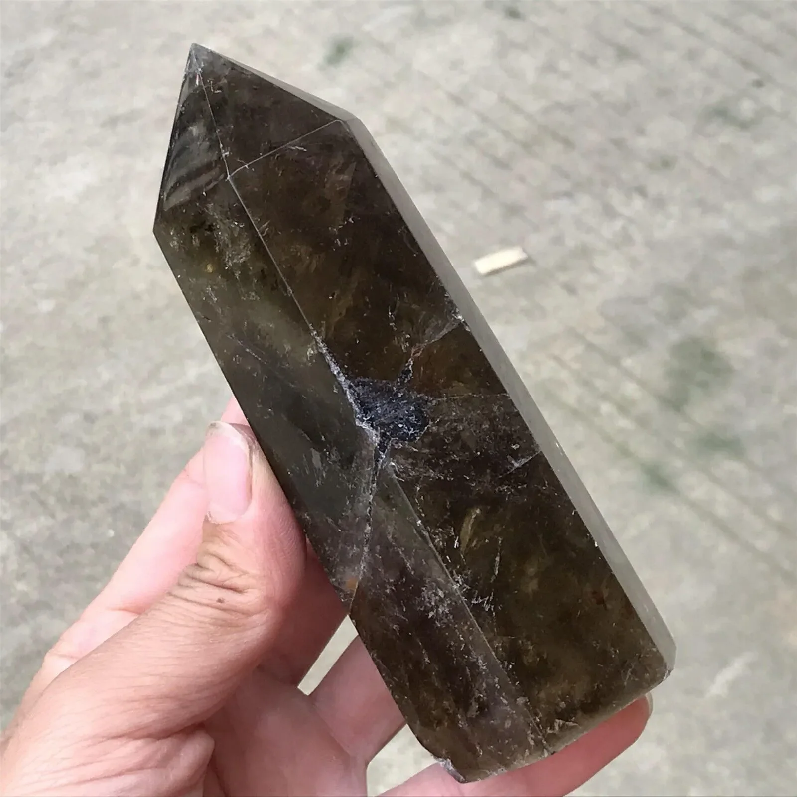 Natural Quartz Crystal Tea Stick, Specimen Point, Reiki Home Decoration, Square Tablet Tower, Healing