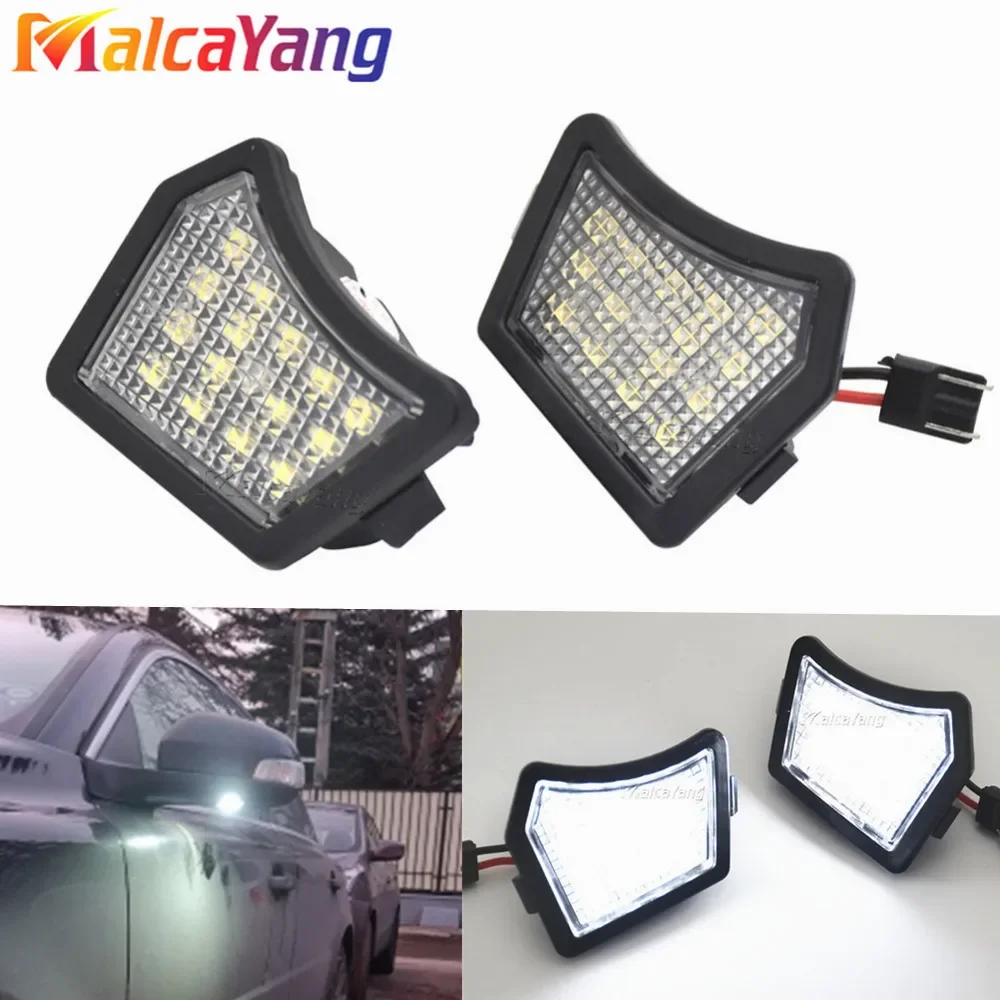 LED Under Mirror Puddle Light For Volvo V40 V50 V60 V70 MK3 C70 MK2 XC90 XC70 Jaguar XK XF Super Bright