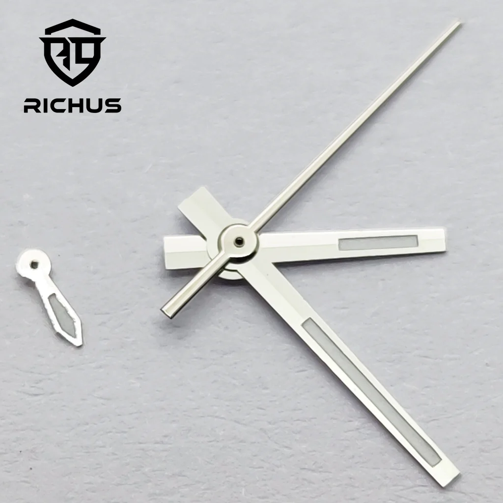 قرص ساعة ريتشوس 32 ملم مع عقارب مضيئة تناسب NH39 ملحقات ساعة الحركة