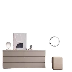 European wooden dressing table for girls, storage organizer, luxury dressing table, LED light, furniture 12 Main Sales Mentes - №8