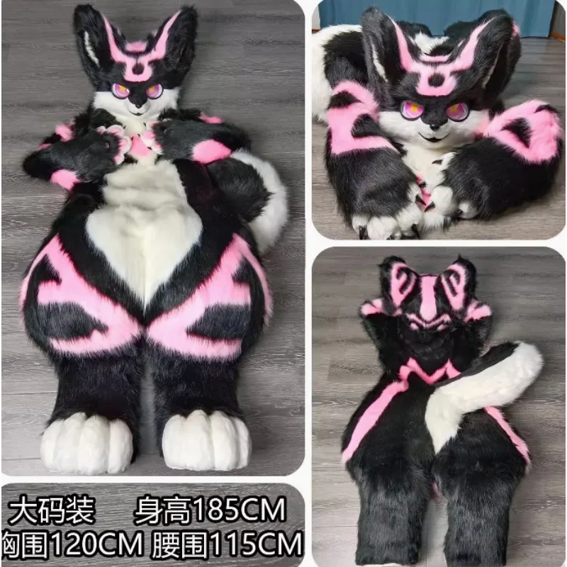 

Cos Set Fursuit Kigurumi Furry Косплей Костюм Paw Head Base Comiket Furry Animal Cat Doll Beast Маска Косплей Костюм Подарок 185 см