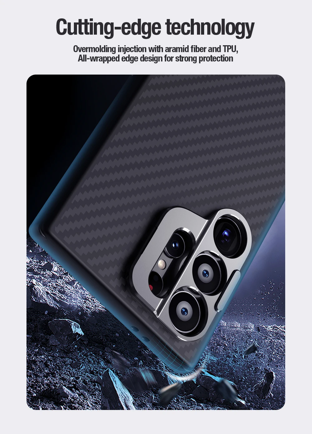 for Samsung Galaxy S24 Ultra 5G Magnetic case Nillkin Carbo fiber Prop Magsafe 360 full Camera Protection Back cover for S24