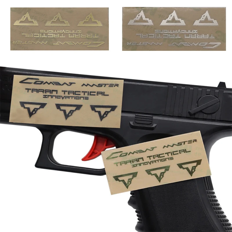 1/2 PCS Toy Gun Decorative Retouching Accessory TTI G34 Tactical Metal Sticker Shooting Hunting Mountaineering Accessories