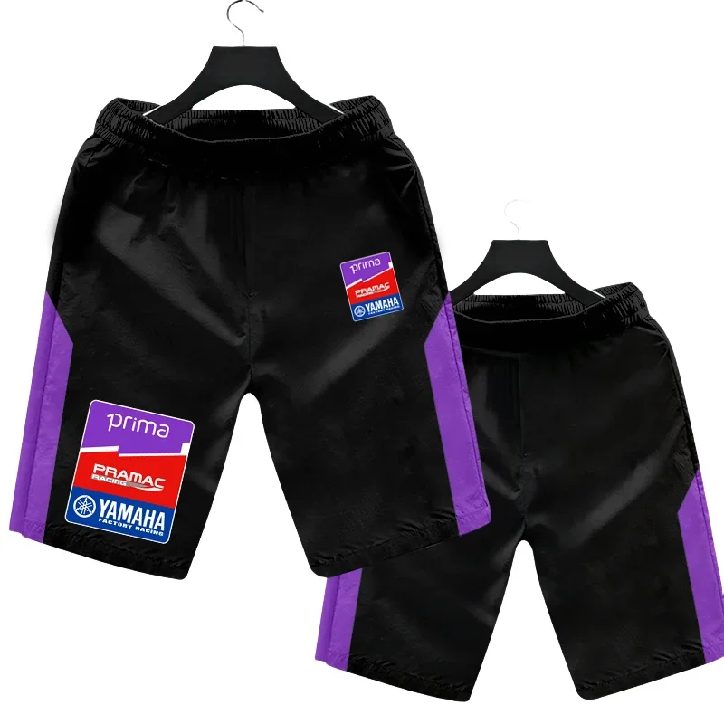 

2025 New Men's Quick-Drying Horse Pramac Team Shorts Comfortable Casual Breathable Sweat-absorbing Sports Training Shorts Moto