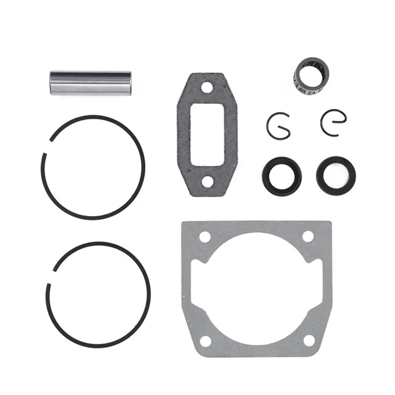 5 Set Diameter 45Mm Chainsaw Cylinder And Piston Set Fit 52 52Cc Chainsaw Spare Parts For Gasoline/Oil Chainsaw Spares