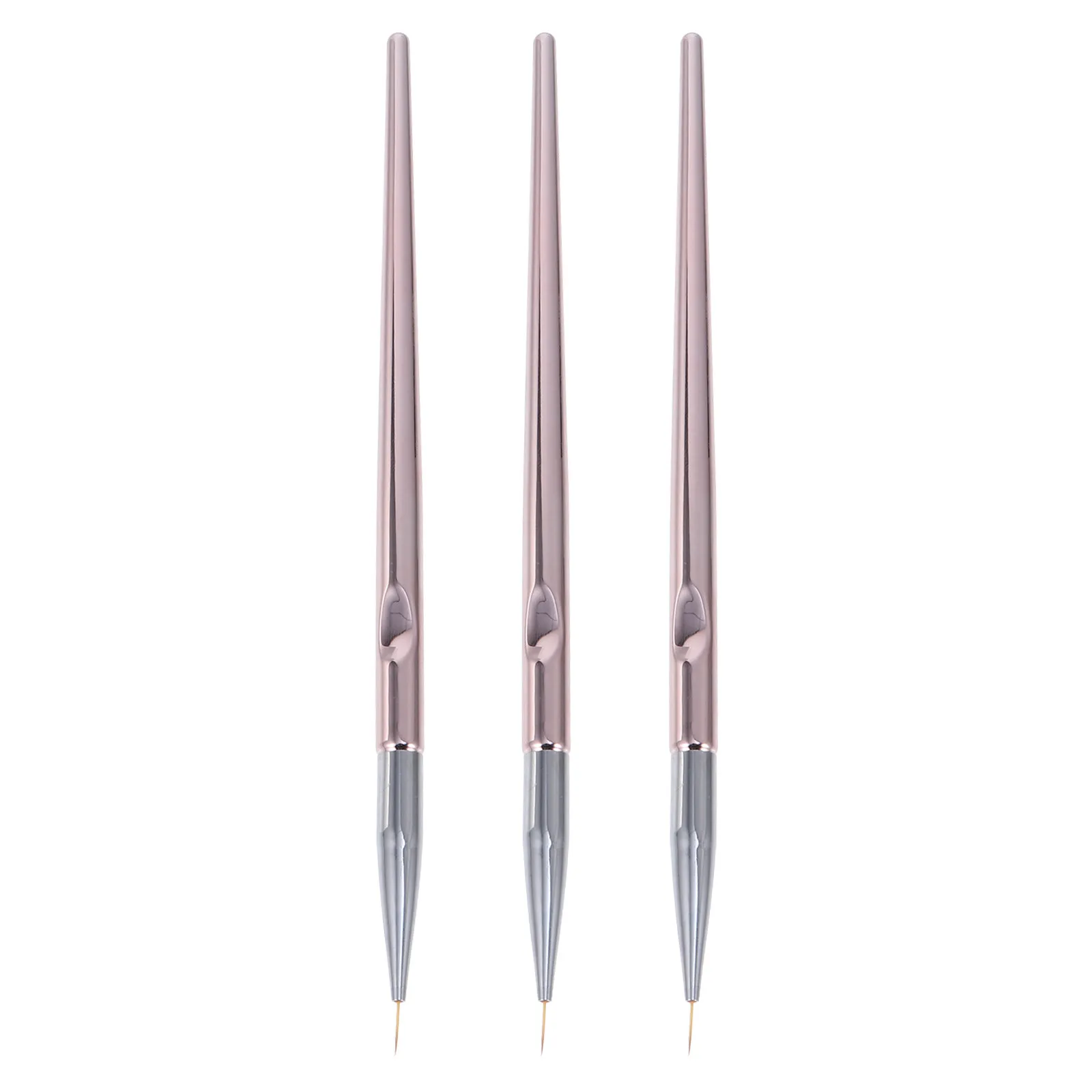 

Набор из 3-х цветных кистей для рисования, легкие и прочные кисти для дизайна ногтей, многоразовые инструменты для маникюра, аксессуары для ногтей