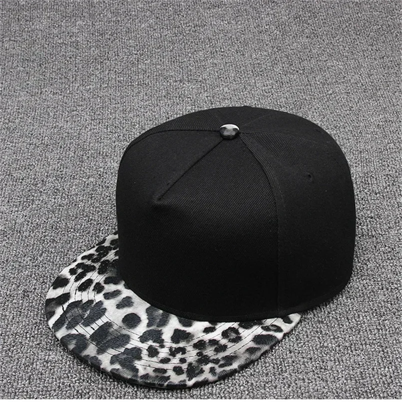 [TOHUIYAN] Leopard Snapback Cap Women Baseball Hat Autumn Flat Brim Hip Hop Caps Fashion Gorras Sport Caps Streetwear Men Hats