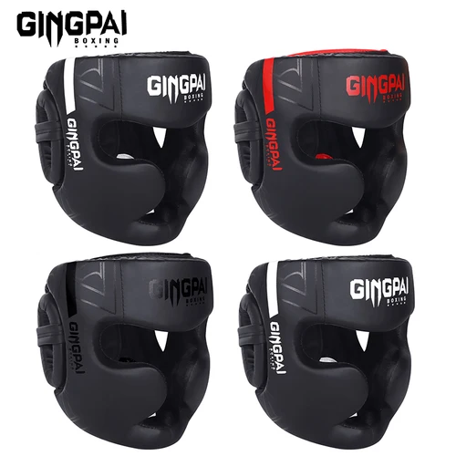 Casco De Kick Boxing Karate Muay Thai Guantes De Boxeo casco De lucha libre MMA protector De cabeza Sanda entrenamiento adultos niños equipo