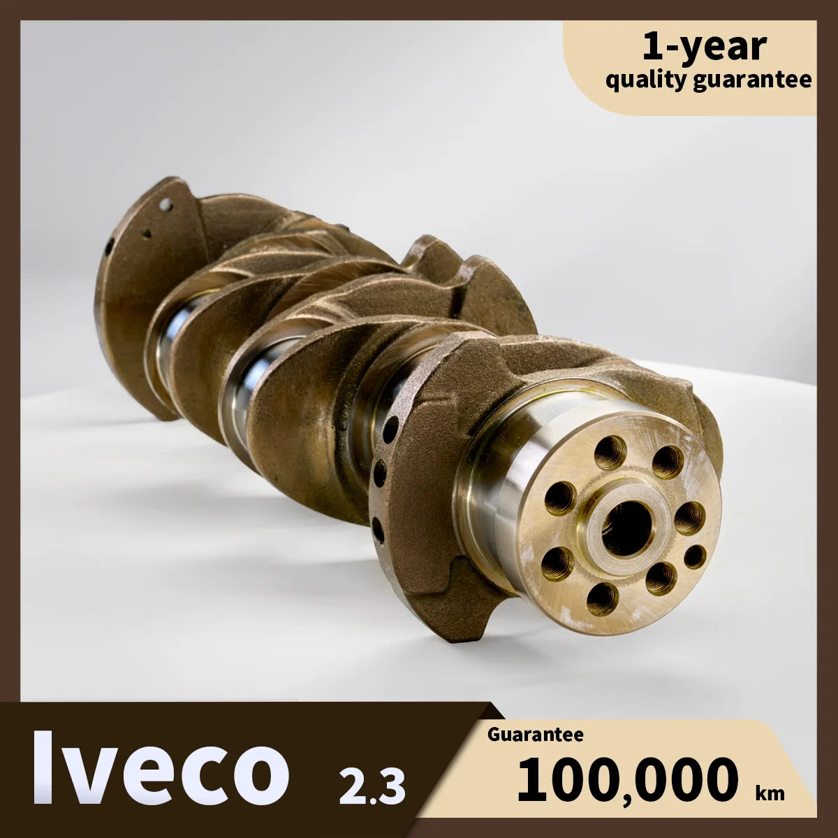 

504017281 Crankshaft for Iveco F1A F1AE0481U 2.3L I4 Euro 5 Diesel Engine/IVECO Daily IV/Fiat Ducato/Shelf life 1 year