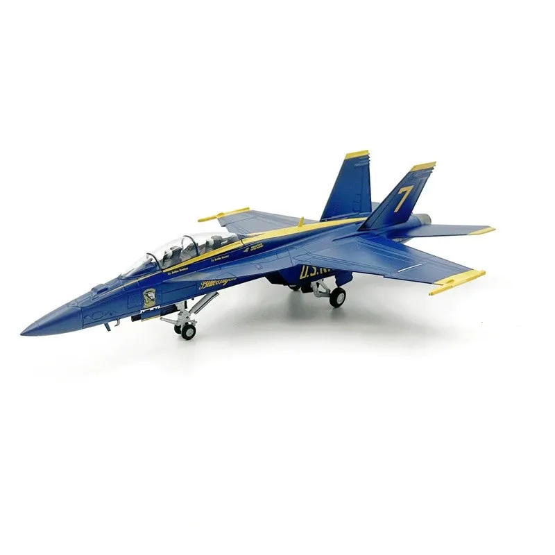 1/72 Scale Alloy F-18 Blue Angel US Navy Carrier-Based Fighter Aircraft Military Model Static Display For Aviation Enthusiasts
