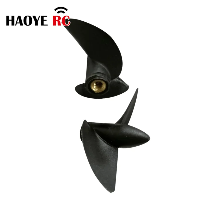 Haoye 2 pcs diy rc boot paddel mit schrauben gewinde nylon boots tütze 2 blatt m4 boot propeller kupfer kern für rc boot cw ccw