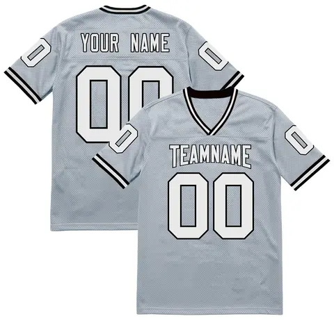 2025 Custom American Football 3D Printed Polyester Jersey Team Name Number Stitched Football Shirt Mesh Breathable Rugby Jersey