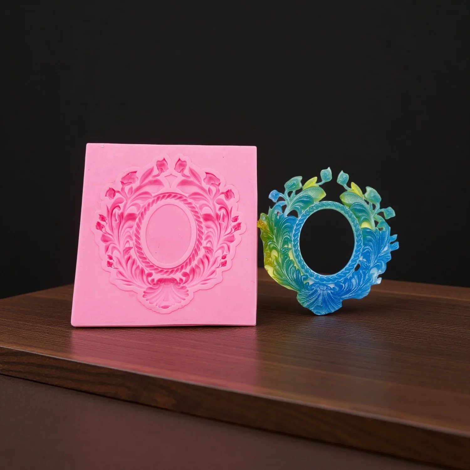 Flower Vine Cake Border Decorating Silicone Mold for Gummy Chocolate Candy Polymer Clay Baking Supplies