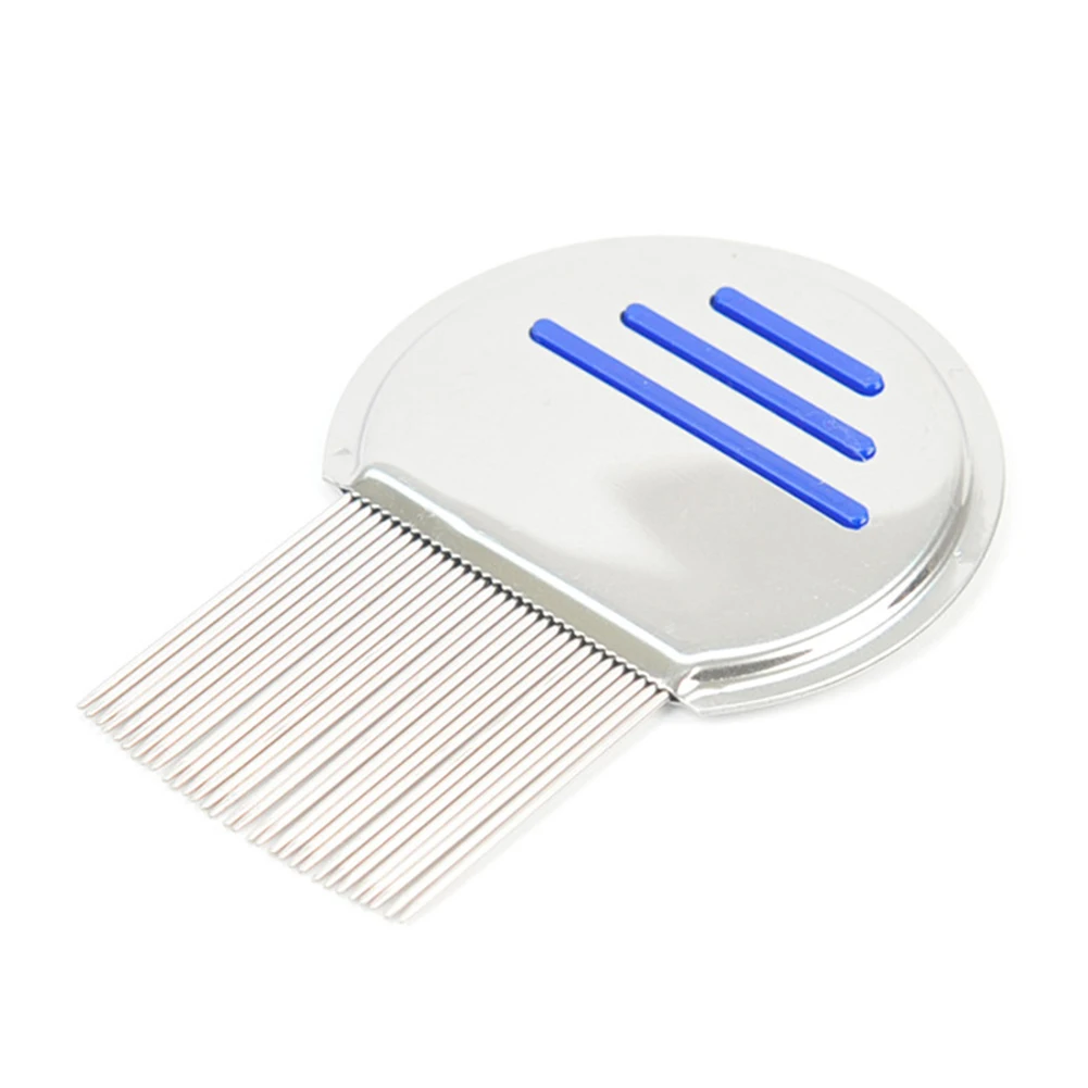 Stainless Steel Dense Tooth Needle Comb Tick and Flea Removal Comb for Pet Dogs Cats Hair Lice Treatment Comb Brush