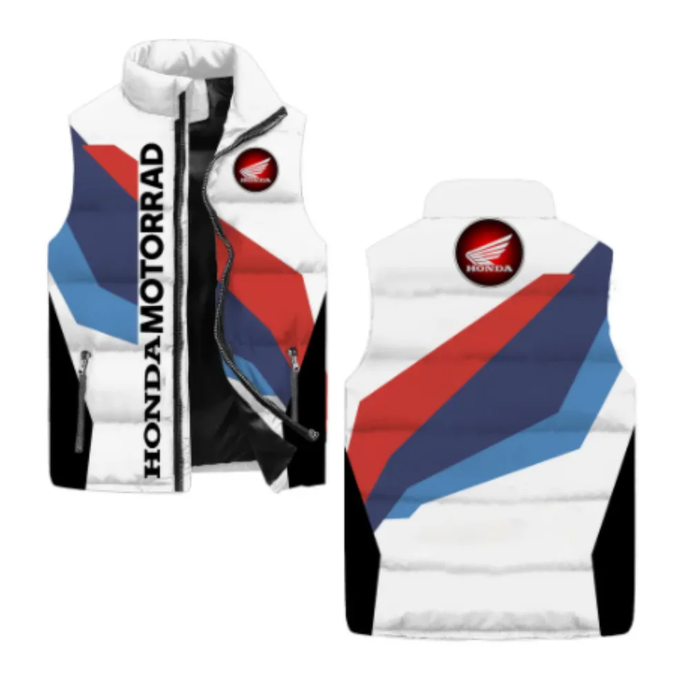 

New Honda Motorcycle Zipper Jacket And Honda Logo 3D Digital Print Outdoor Sports Warm-up Jacket