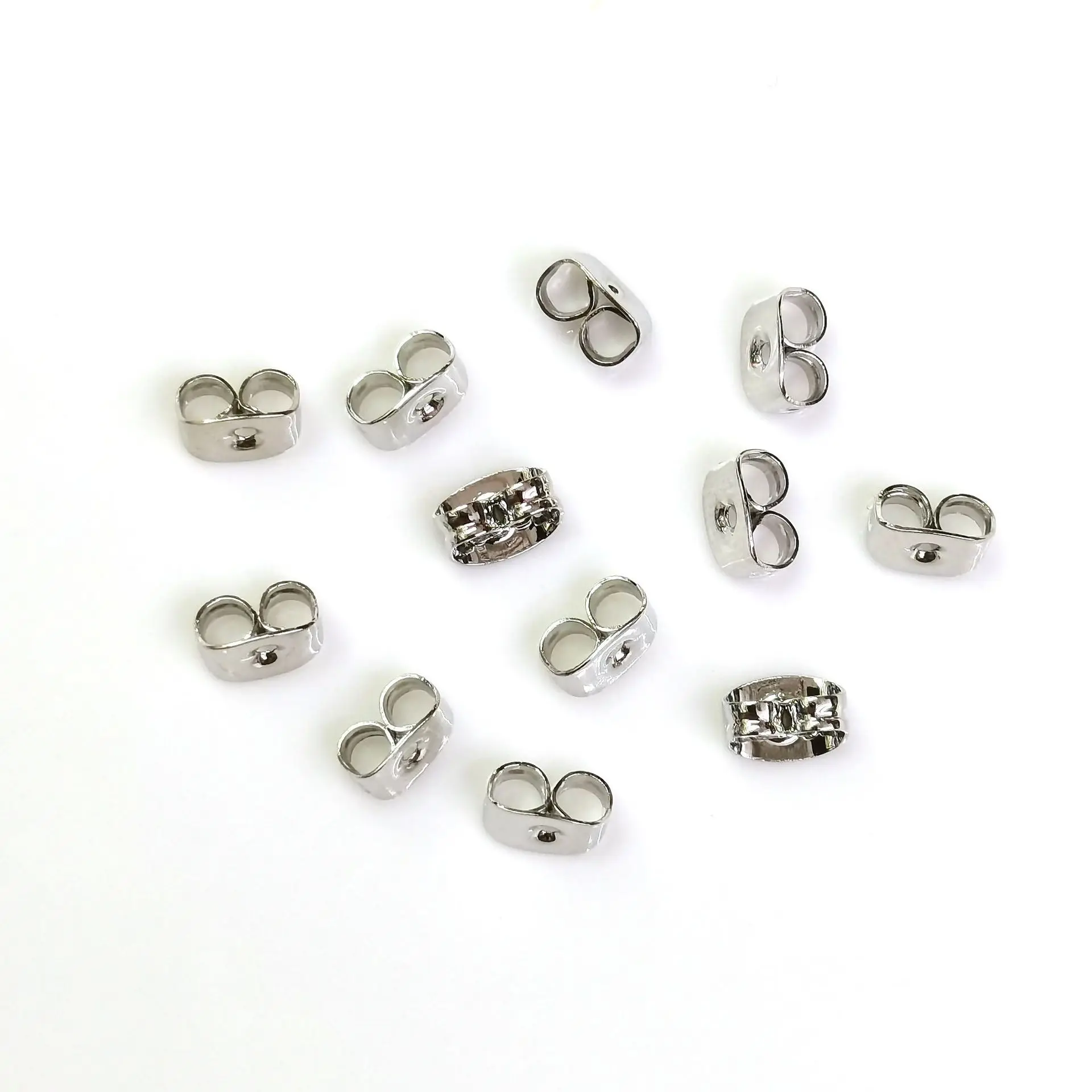 100pcs/Lot High Quality Gold Plated Plug Earring Settings Base Ear Studs Back Stopper Wholesale Suppliers